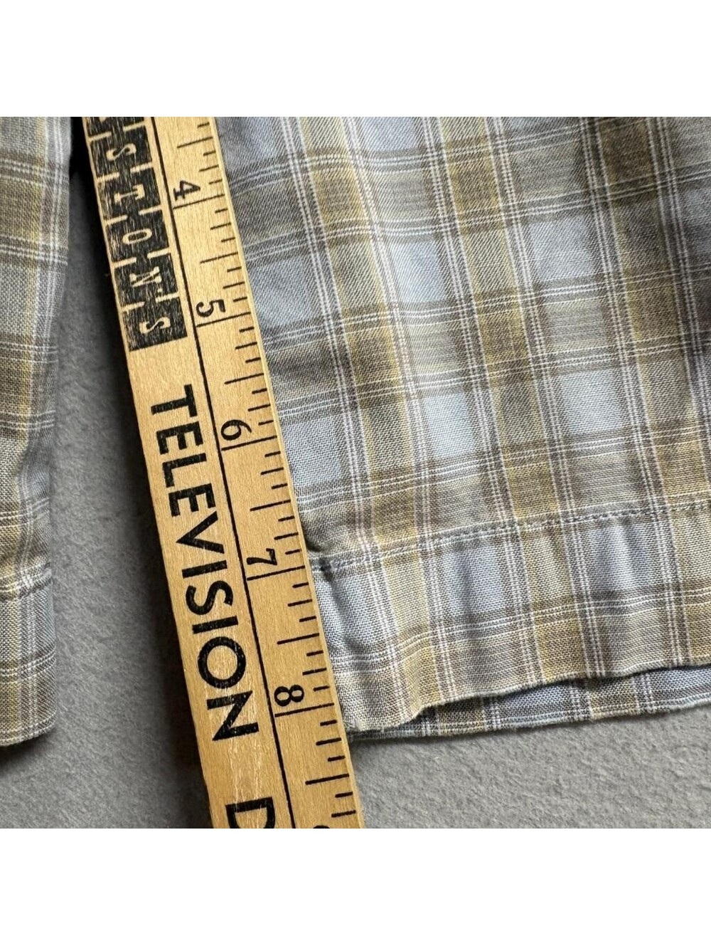 DKNY Mens Plaid Pajama Shorts Large Blue Tan Cotton Drawstring Lounge Sleepwear - Picture 2 of 10